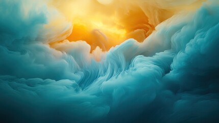 Fototapeta premium Abstract swirling cloudscape