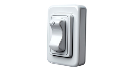 Illuminating Choices: A close-up shot of a simple, yet crucial, light switch set against a minimalist backdrop. Symbolizing decisions, power, and control.