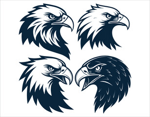 Obraz premium Royal Eagle Head Vector Pack
