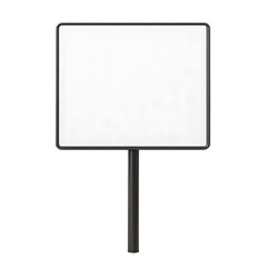 Blank Empty Road Sign Mockup for Design