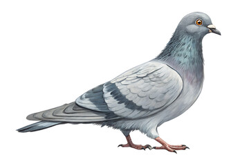 Fototapeta premium pigeon isolated on white background