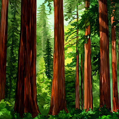 bamboo forest in the morning