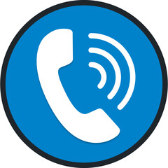 Phone Call SVG Vector Icon – Flat Design for Communication, Telecommunication, Call, Conversation, Contact, and Mobile Connection

