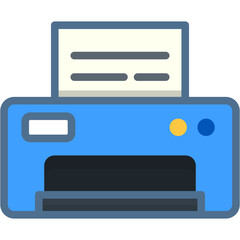 Printer SVG Vector Icon – Flat Design for Printing, Office Equipment, Document Printing, Technology, and Paper Management

