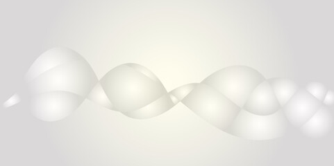 Abstract modern shape gradient white and grey digital wavey curve line and shadow texture background. Design for text or web massage, banner, card, flyer, wallpaper poster design. Vector illustration.