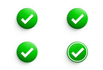 Approve icon green check mark button