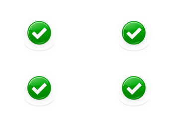 Approve icon green check mark button