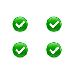 Approve icon green check mark button
