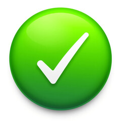 Approve icon green check mark button