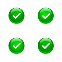 Approve icon green check mark button