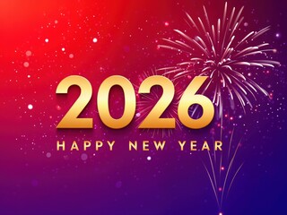 As the clock strikes midnight, vibrant fireworks illuminate the atmosphere, welcoming 2026 with joy and excitement while people celebrate together in various festivities.