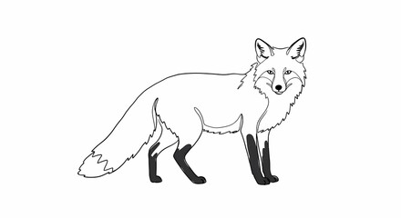 Obraz premium From Observation to Abstraction: A Minimalist Line Art Journey Through the Animal World 