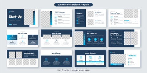 Creative business PowerPoint presentation slides template design. Use for modern keynote presentation background, brochure design, website slider, landing page, annual report, company profile