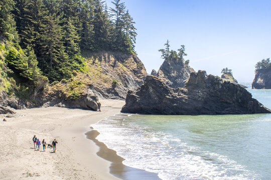 Secret Beach Oregon along Pacific Coast Highway Boardman State Scenic Corridor 