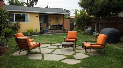 Backyard Patio Furniture & Landscaping