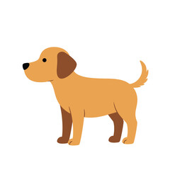 Creative Flat Vector Illustrations of Dog: Minimalist, Modern, and Perfect for Pet-Themed Graphics.Charming Flat Vector Dog Illustration: Playful, Minimal, and Versatile Cartoon Primate Design
