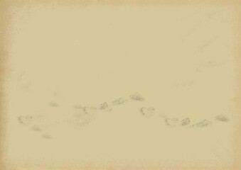 mountins on old paper background in old vintage chinese style painting