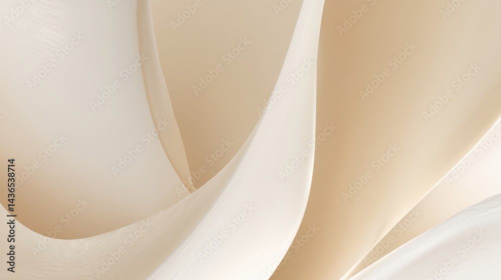 Poster minimalistic creamy abstract background with smooth textures and organic curves. perfect for luxury,