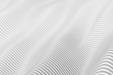 Abstract wavy pattern in futuristic minimalism. 3d render
