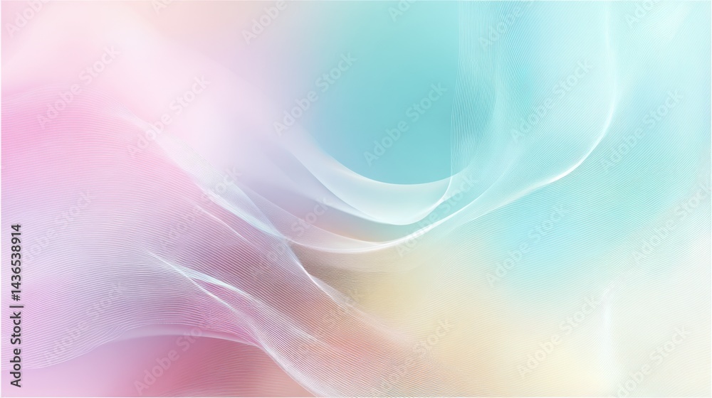 Poster A soft, flowing pastel abstract background with smooth textures and subtle gradients. Ideal for minimalist designs, wellness branding, and spring-themed visuals.