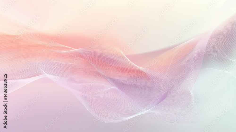 Poster A soft, flowing pastel abstract background with smooth textures and subtle gradients. Ideal for minimalist designs, wellness branding, and spring-themed visuals.