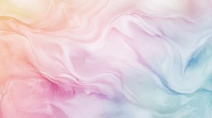 Fototapeta premium Soft pastel abstract background with flowing waves, delicate gradients, dreamy texture, minimalistic and ethereal, perfect for spring or wellness themes