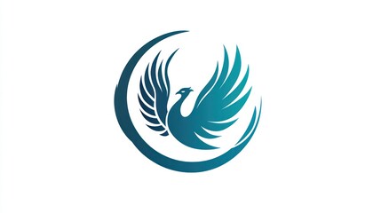 Obraz premium Phoenix Logo Design on White