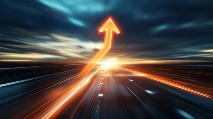 A digital business success roadmap with profit analysis and capital growth tracking overlay cut out on isolated transparent removed background