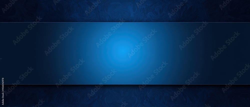 Poster elegant dark blue textured background with light blue panel for text or product display concept of l