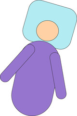 Sleep icon, deep sleep, mental health, sleeping positions, infographic, sleep icon, bed icon, sleeping boy, cartoon boy, sleeping boy icon, blanket, abstract, sweet dreams, sketch, cartoon drawing