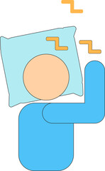 World Sleep Day, Deep Sleep, Mental Health, Sleeping Positions, Infographic, Sleep Icon, Bed Icon, Sleeping Boy, Cartoon Boy, Sleeping Boy Icon, Blanket, Abstract