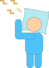 World Sleep Day, Deep Sleep, Mental Health, Sleeping Positions, Infographic, Sleep Icon, Bed Icon, Sleeping Boy, Cartoon Boy, Sleeping Boy Icon