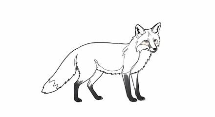 Obraz premium The Elegant Simplicity of Form: A Minimalist Line Art Collection of the Animal Kingdom 