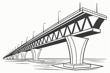 bridge vector illustration