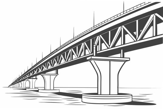 bridge vector illustration