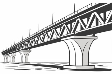 bridge vector illustration