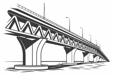 bridge vector illustration