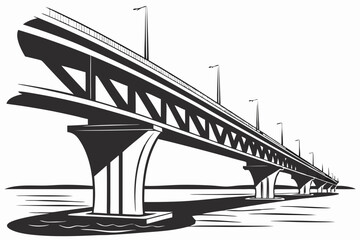 bridge vector illustration