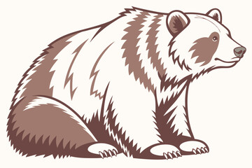 vector illustration of a bear
