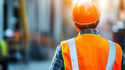 Construction Worker in Safety Gear