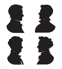 A Set of Men’s Facial Illustrations