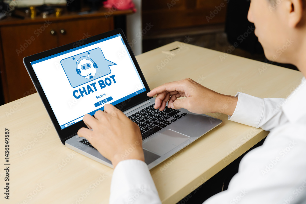 Poster chatbot software application for modish online business that automatically reply to customer questio