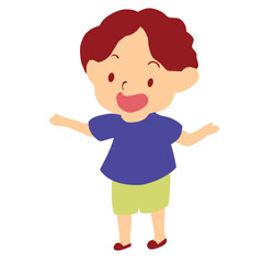 kid child expression vector illustration 