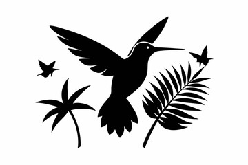 Naklejka premium vector silhouette of a bird