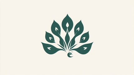 Obraz premium Elegant Peacock Tail Design