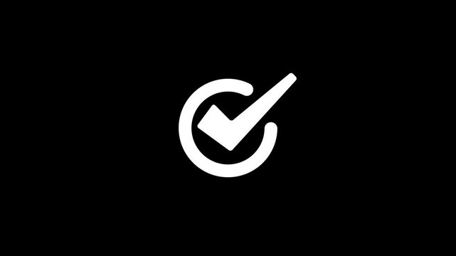 Stylish Animated Checkmark to Visually Indicate Completion or Success