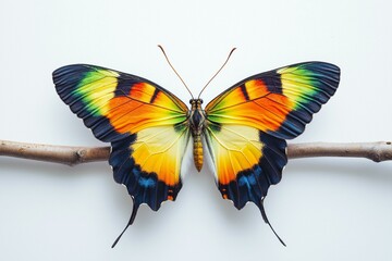 Fototapeta premium a butterfly archetype with white background, symbol of transformation and rebirth