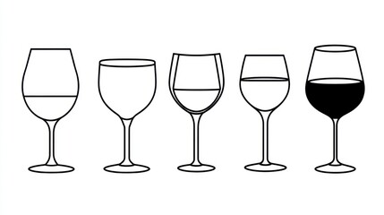 Wine Glass Types Illustration (20)