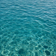 Obraz premium Sunlit ripples on clear blue water create a serene and refreshing scene, perfect for evoking summer vibes and tranquility.