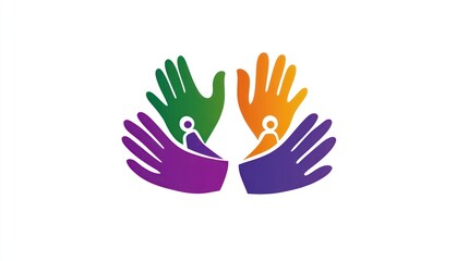 Fototapeta premium Diverse Hands in Unity (1)
